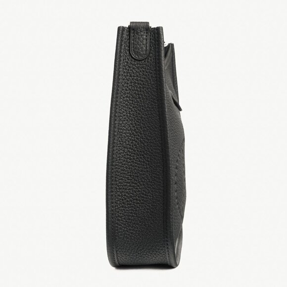 Hermes Evelyne TPM Noir Taurillon Clemence Leather Shoulder Bag - Picture 3 of 15